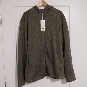 LIV Mens Crispin Sweater-Fleece F/Z Hoody NWT~